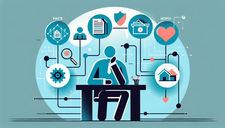 借金救済制度 どこに相談するか検討し、事実と期待と感情を整理する様子